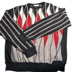 Vintage St.Croix Knits Textured Sweater Men's Size XL Silk Cotton Blend Neutral